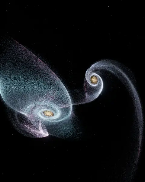 Galaxy Collision II — Merger, a scene in Everdust